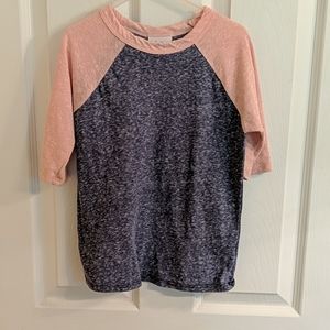 Gently used 6 Lularoe Sloan pink blue